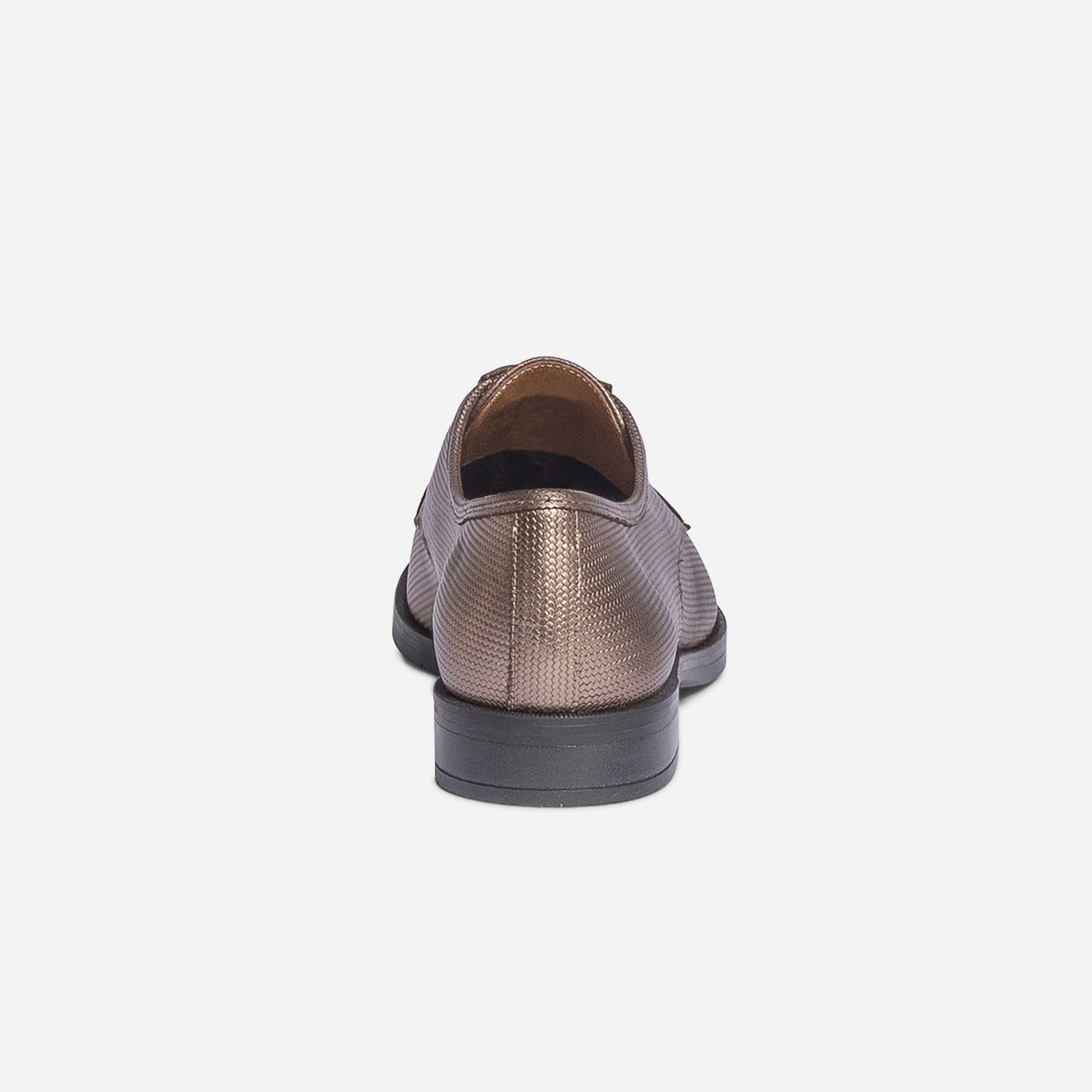 Derby ERAM FLEX bronze en cuir embossé éco-conçu