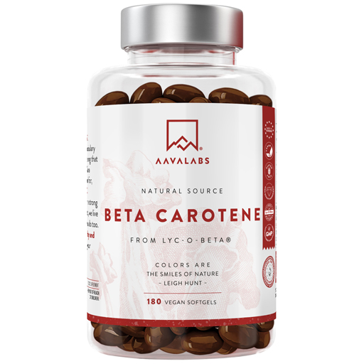 AAVALABS Beta Carotin Vitamin A vegan Weichkapseln  180 St  Weichkapseln