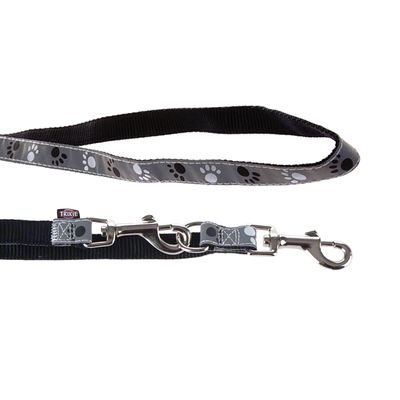 Trixie Hundeleine Pfoten Silver Reflect