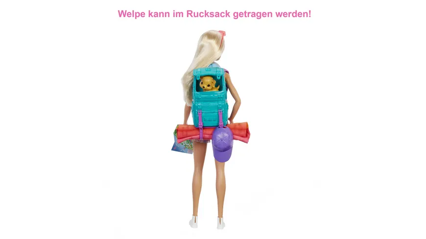 Barbie Barbie im Doppelpack Set inkl. Malibu Puppe, Hund & Zubehör