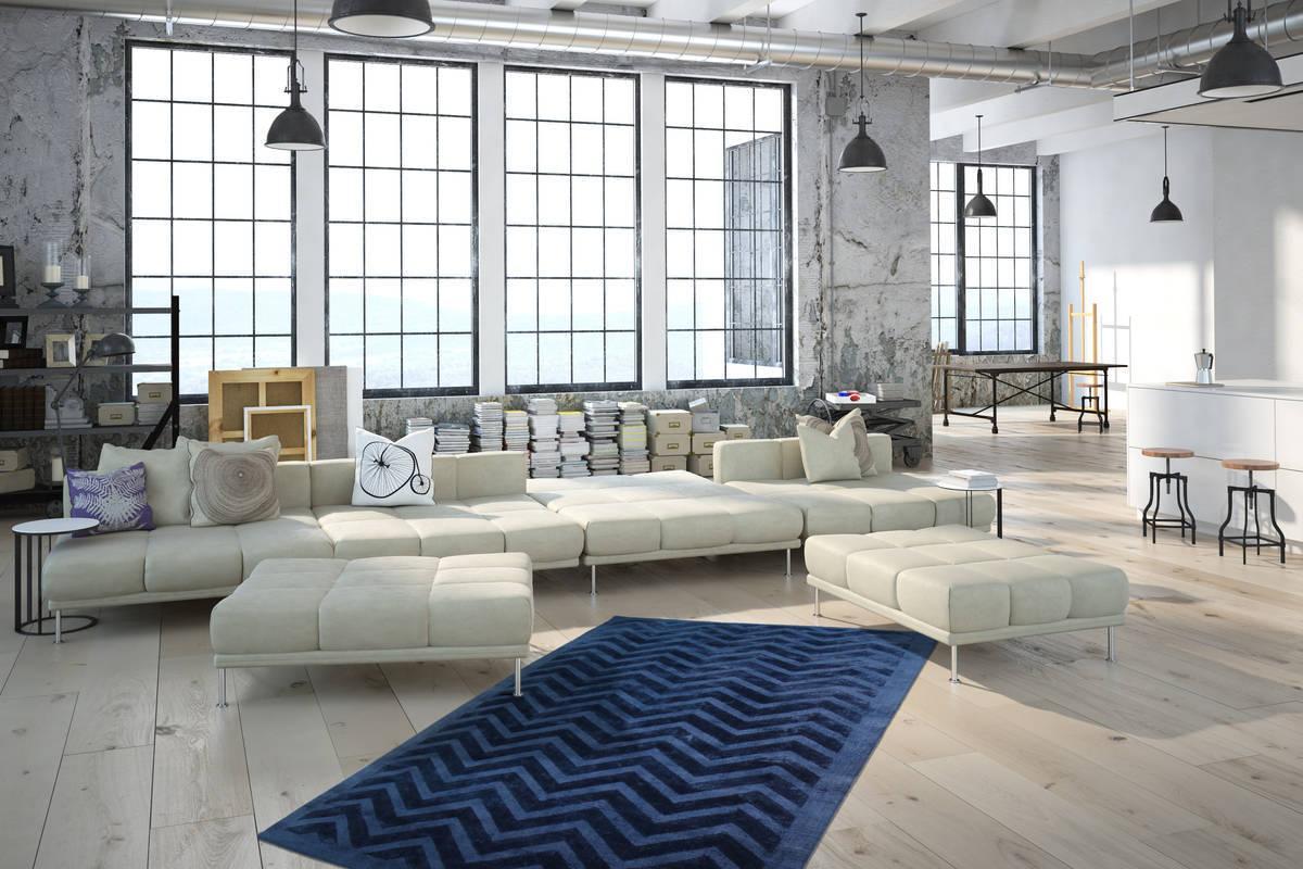Kayoom Luxury 410 Marineblau 80cm x 150cm