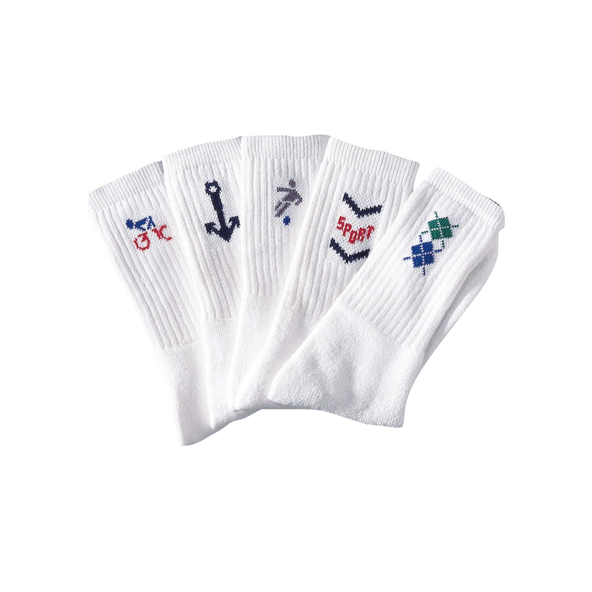 Mi-chaussettes motifs sport