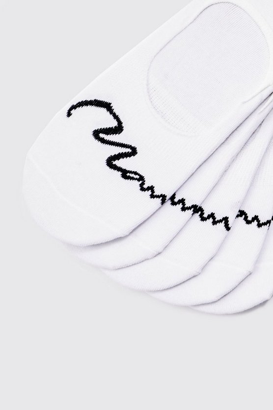 5er-Pack unsichtbare Man Signature Socken