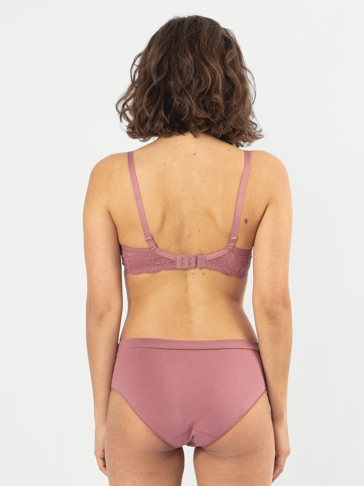Erlich Textil  T-Shirt BH ELISABETH in mauve günstig kaufen