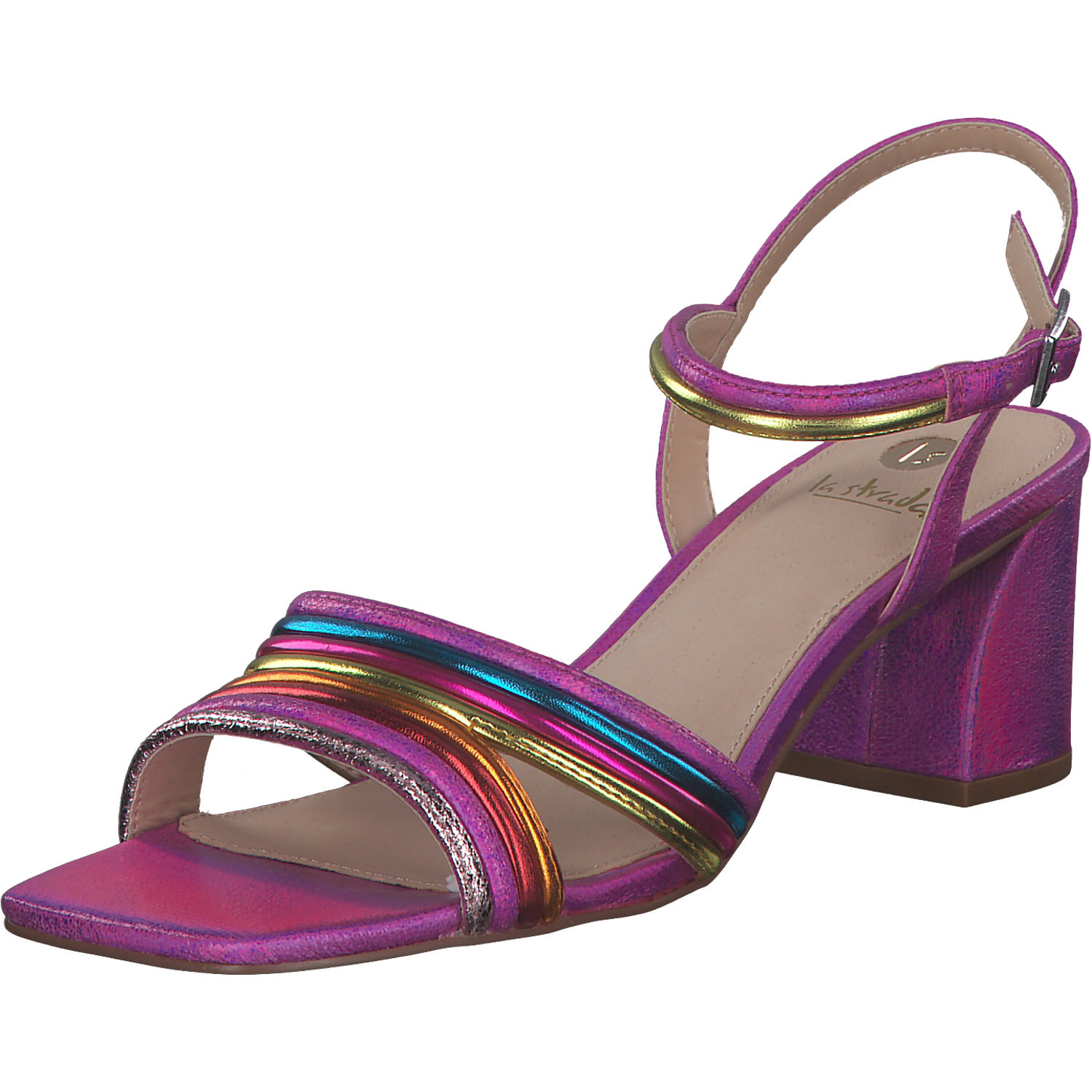La Strada 2200753, Plateau-Sandaletten, Damen, fuchsia/orange