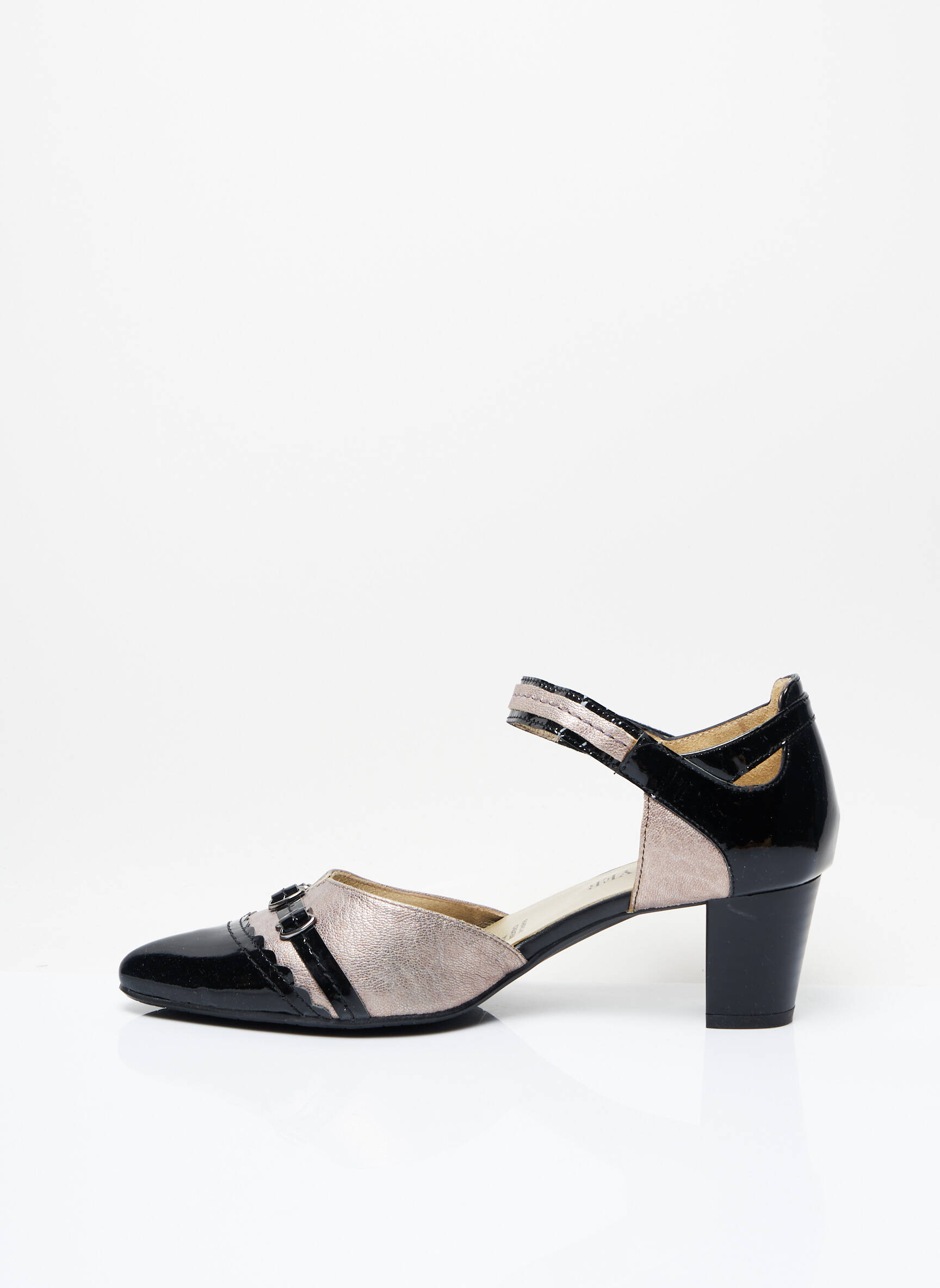 J Metayer Sandales Nu Pieds Femme couleur noir