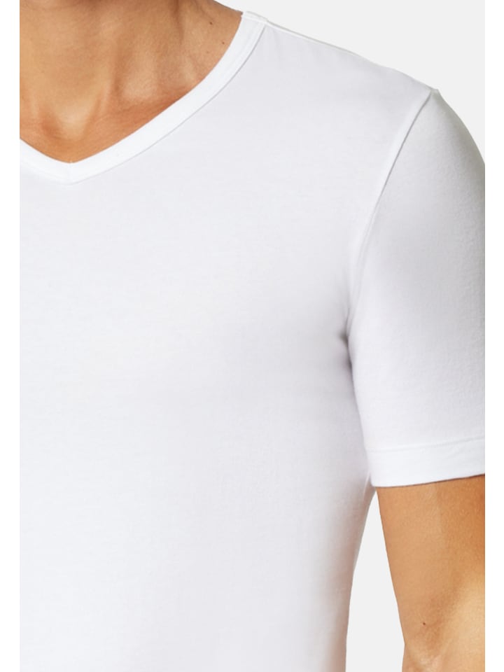 UNCOVER BY SCHIESSER Unterhemd / Shirt Kurzarm Basic in Weiß günstig kaufen