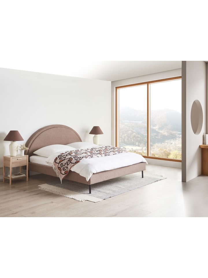Beliani Doppelbett MARGUT in Beige - (W) 172 x (H) 116 x (L) 214 cm günstig kaufen onesize