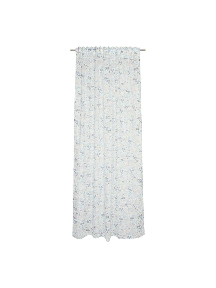 ESPRIT Transparenter Schlaufenvorhang LEYLA in Blau günstig kaufen 130x250 cm