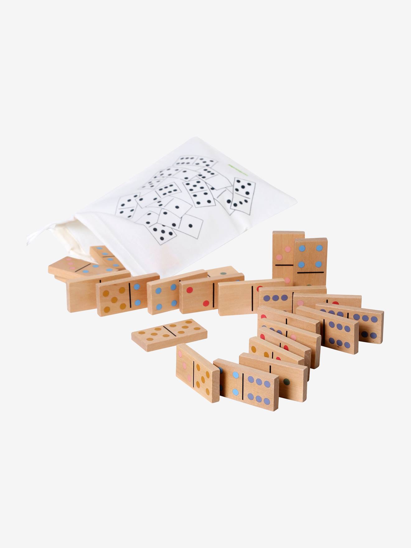 Jeu de dominos en bois FSC® multicolor