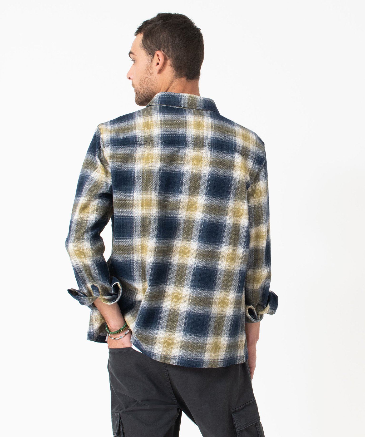 Surchemise à carreaux coupe droite homme carreaux | GEMO