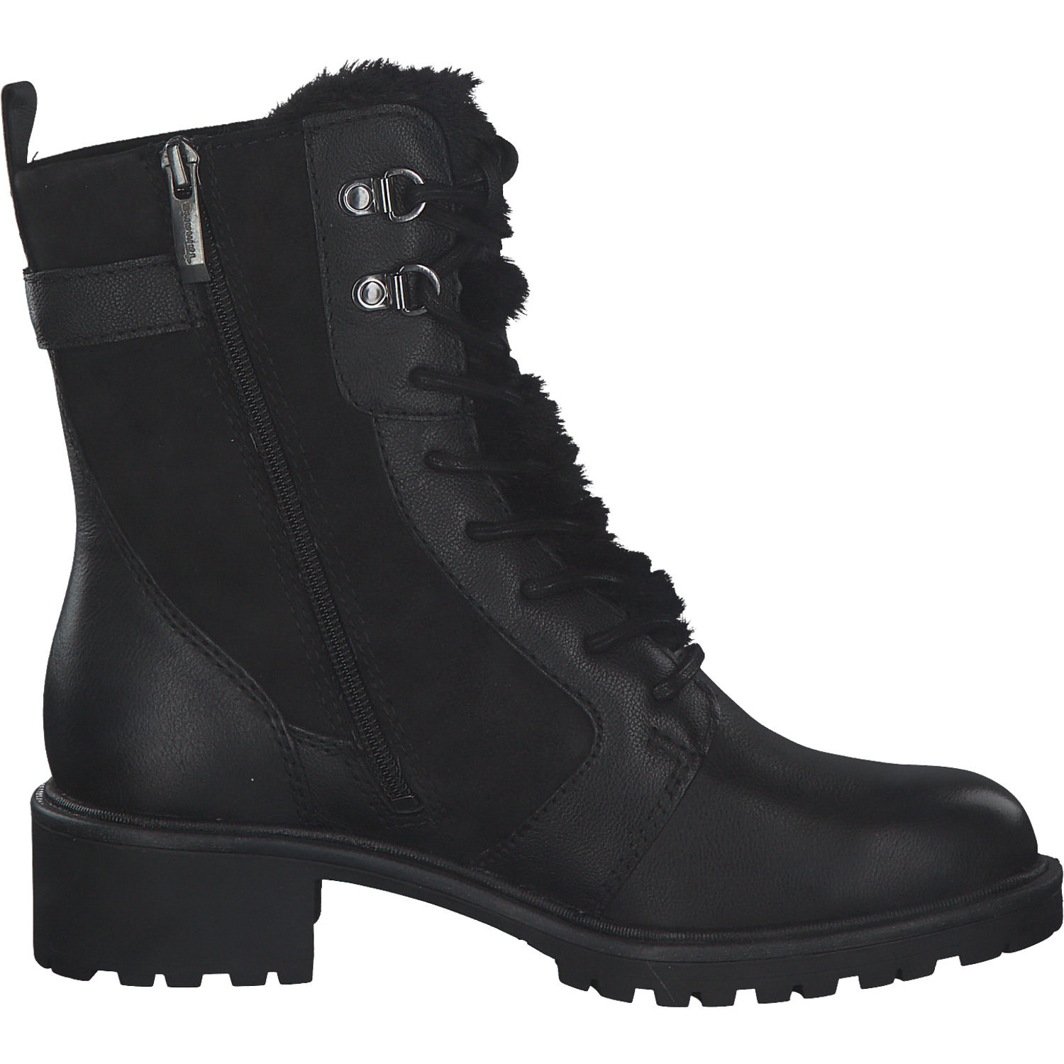 Tamaris 26212, Schnürstiefeletten, Damen, black