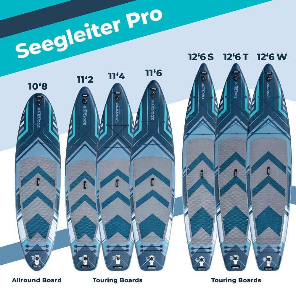 Sportime SUP-Board Stand Up Paddling Board Seegleiter Pro Kajak-/Hybrid-Set, Spitzen Board aus der Gladiator-SUP-Board Serien-Fertigung