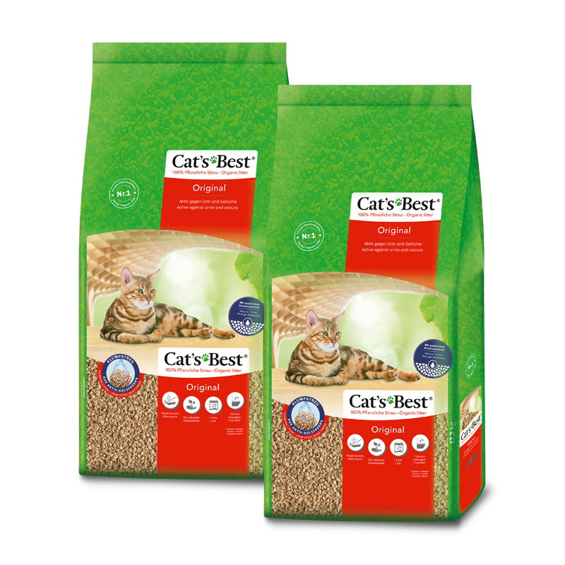 Cat's Best Katzenstreu Cat's Best Original 2x17,2 kg