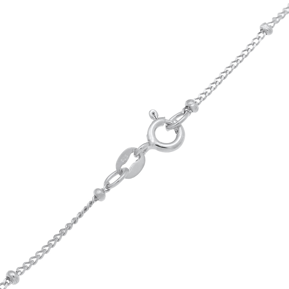 Elli Elli Collier Plaquettes Pendentif Chaîne à Boules Géo Look Trend Collier Femme -  Bijoux
