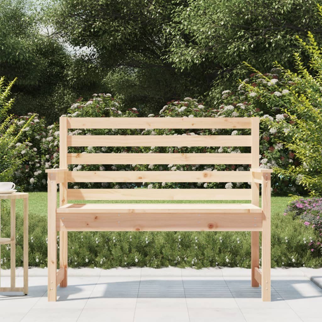 vidaXL Gartenbank Gartenbank 109x48x91,5 cm Massivholz Kiefer (1-St)