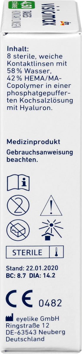 Tageslinse -4,50, 8 St