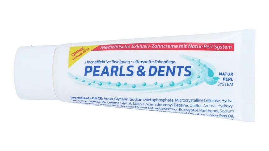 Pearls & Dents Zahncreme ohne Titanoxid 15 ml