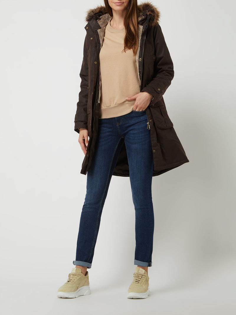 Slim Fit Jeans mit Stretch-Anteil Modell 'Caro' in blau