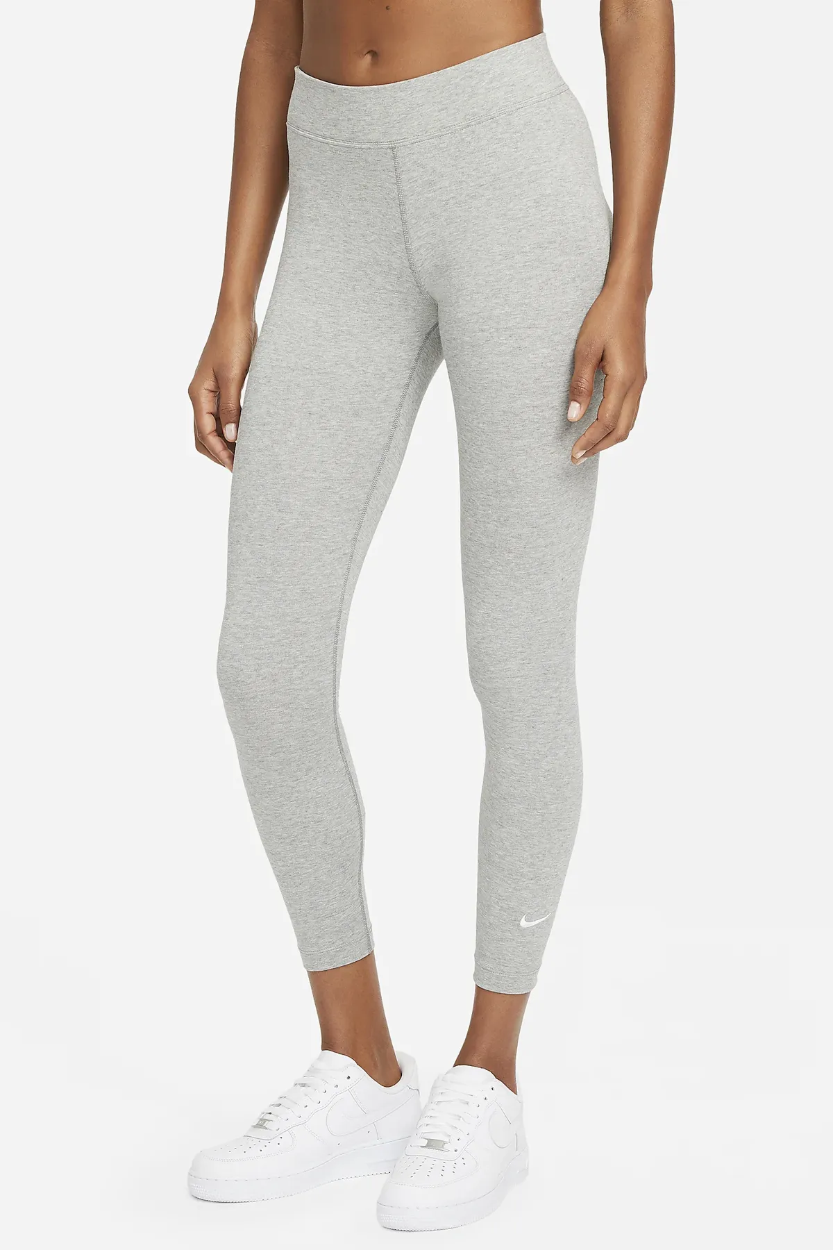 Nike  Sport-Leggings - Grau - Mittlerer Bund