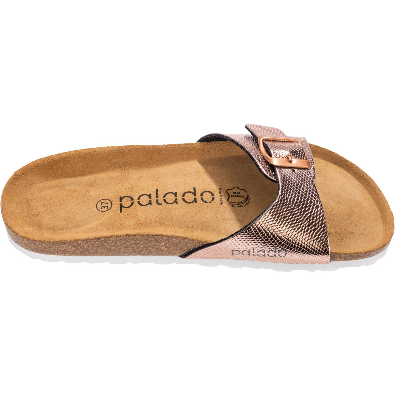 Palado Malta Coralino, Pantoletten, Damen, Metallic Snake Rose