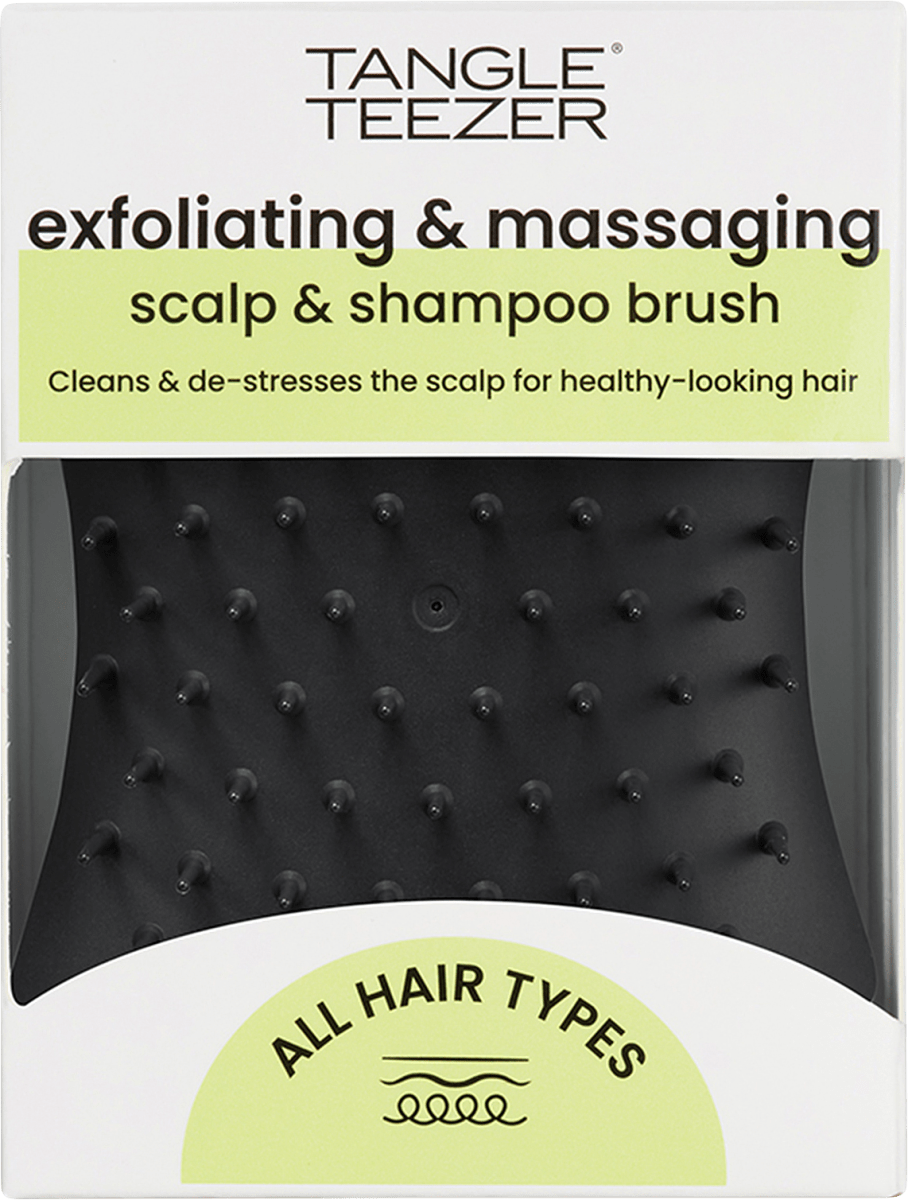 Kopfmassagebürste Scalp Exfoliator & Massager schwarz, 1 St