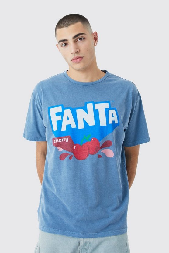 Oversize T-Shirt mit lizenziertem Fanta Cherry Print