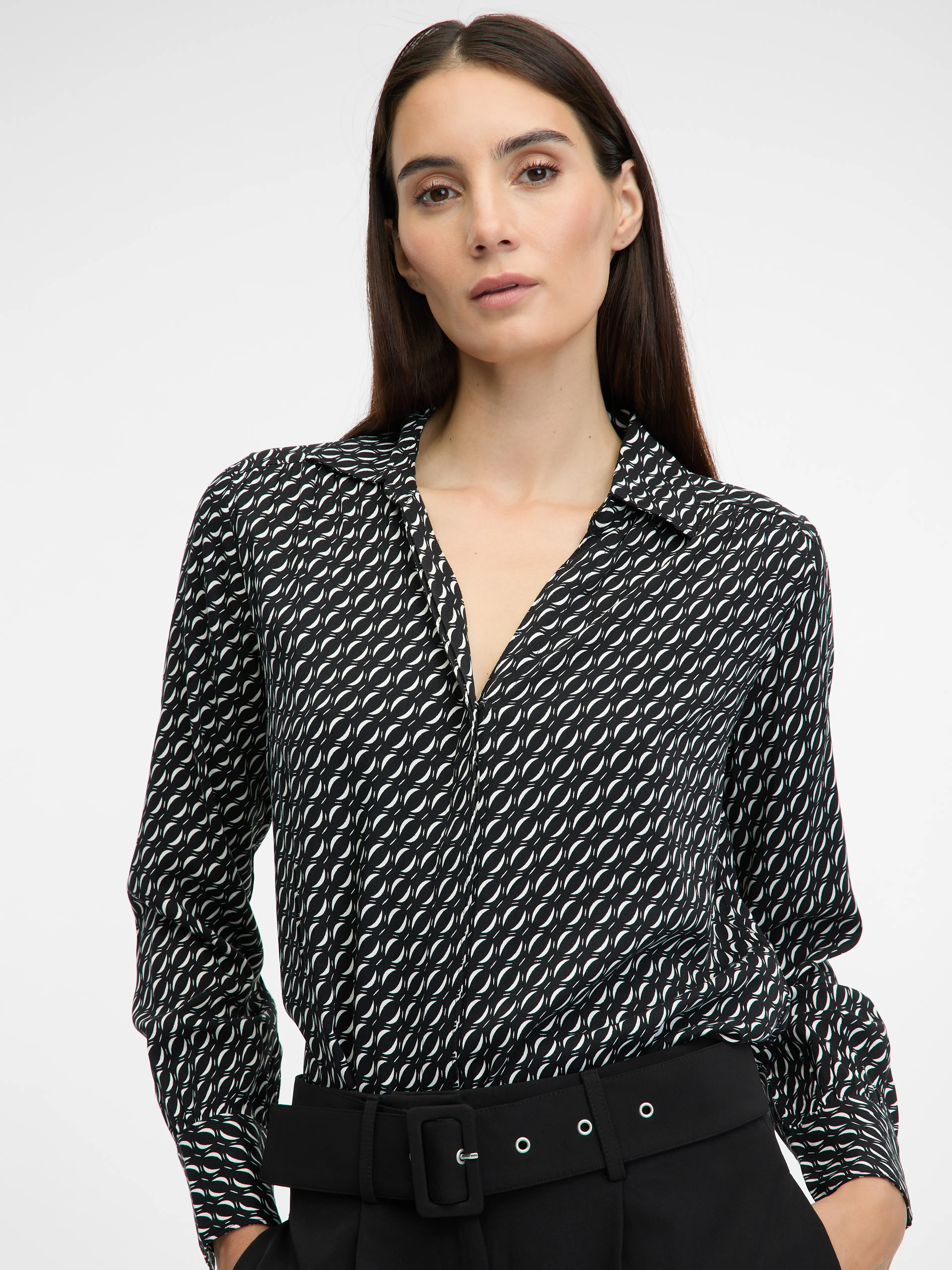 Dunkelgraue Damenbluse ORSAY