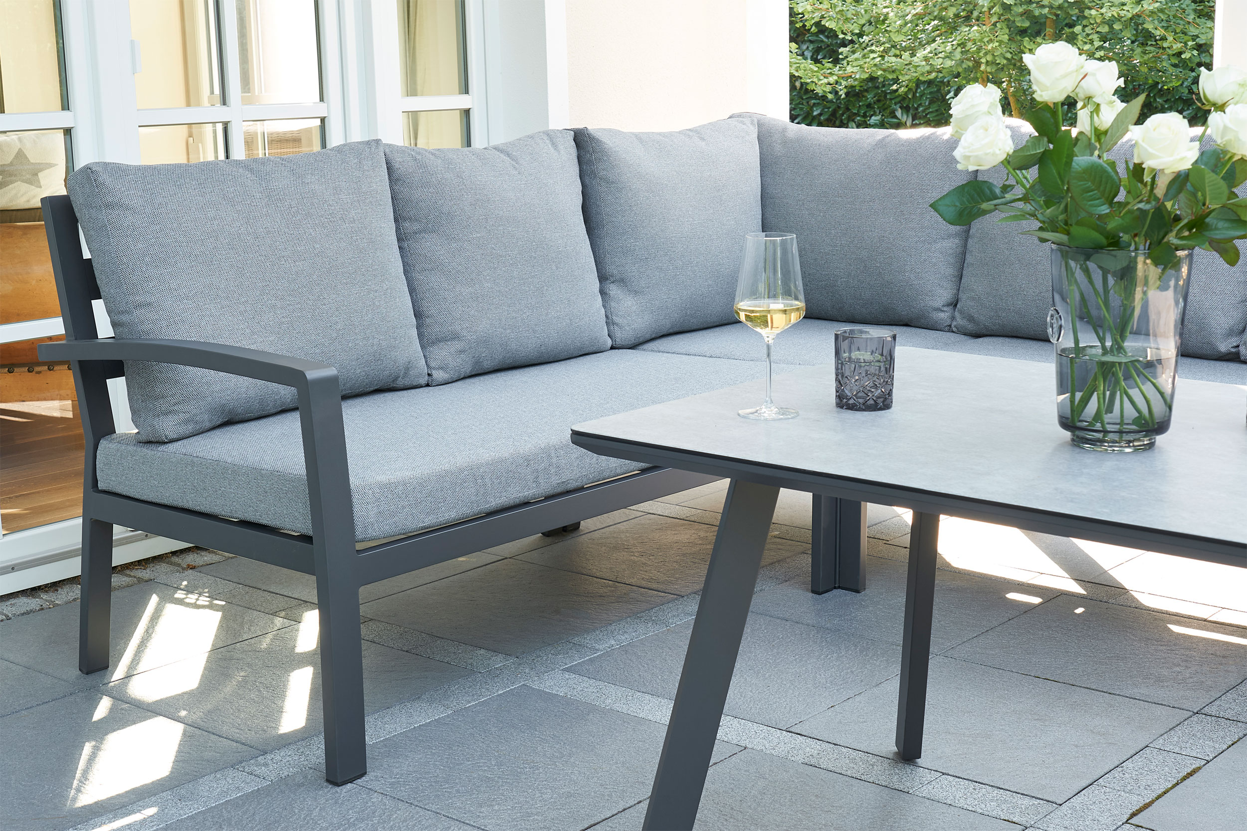 OUTDOORGarten Speiselounge Set 4 tlg.
