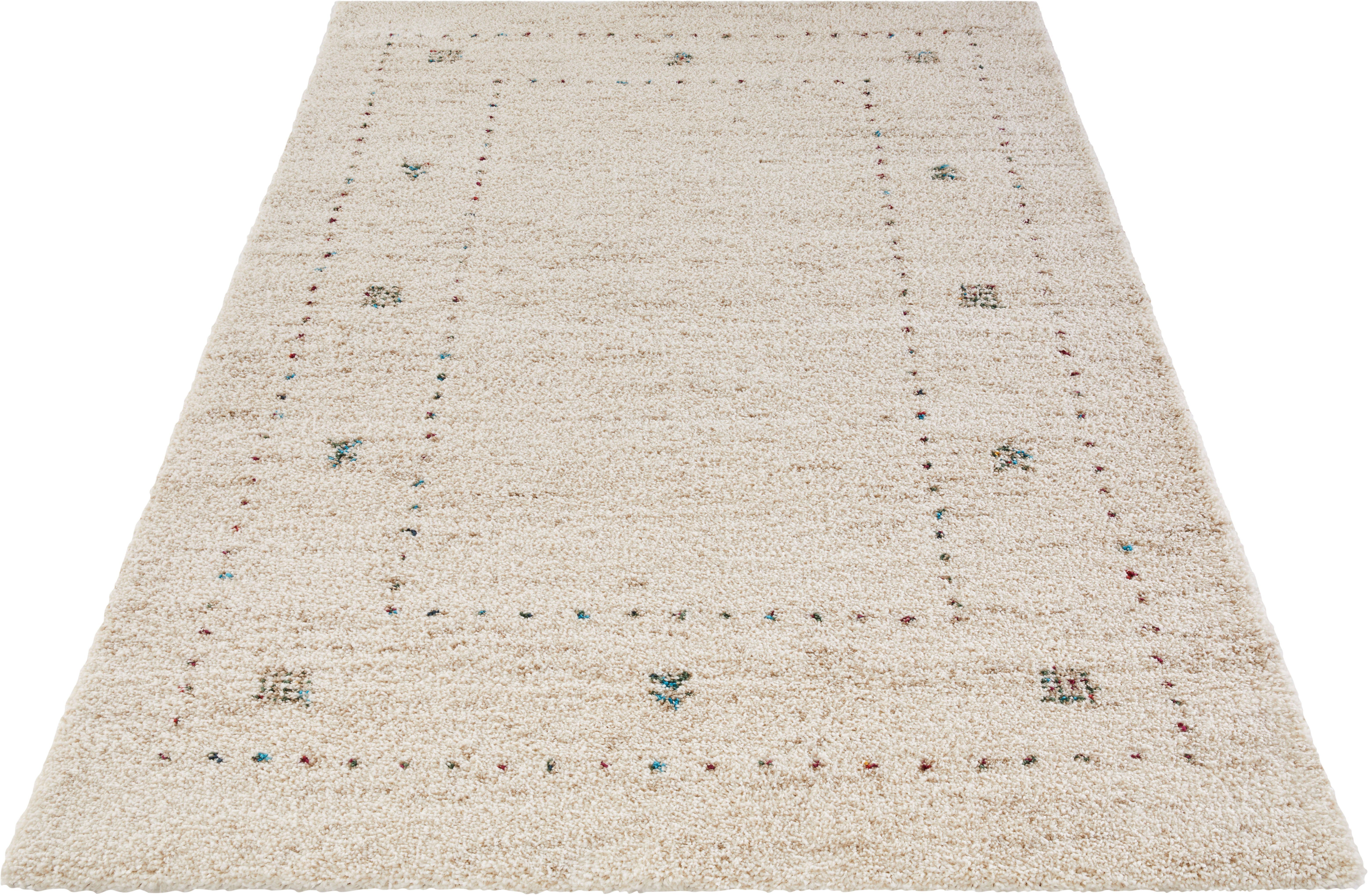 Hochflor-Teppich TEO, HANSE Home, rechteckig, Höhe: 30 mm, Shaggy, Flokati, Weich, Boho, Wohnzimmer, Schlafzimmer, Kinderzimmer