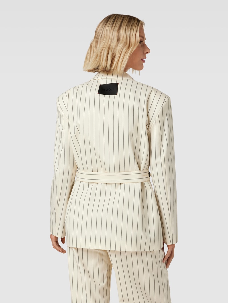 Blazer mit Streifenmuster Modell 'AEVA' in offwhite