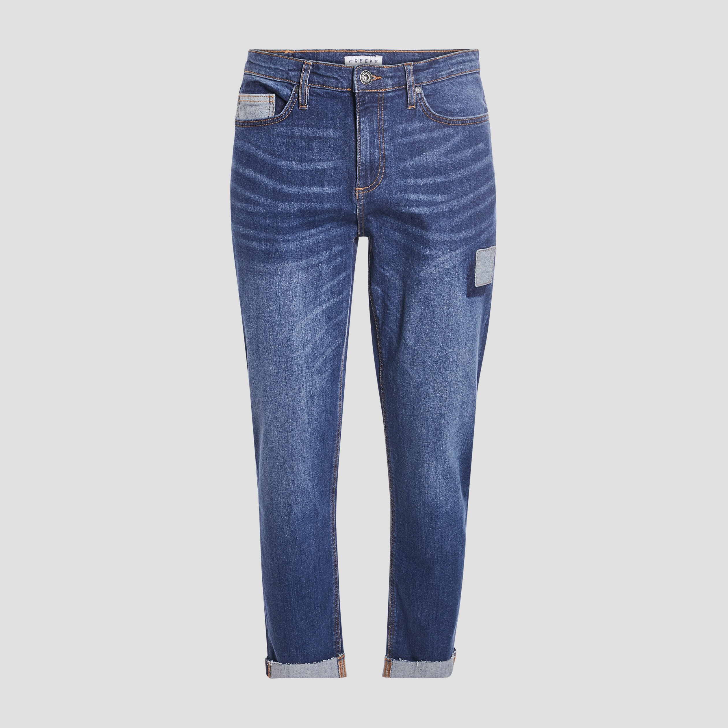 Jeans straight Creeks denim double stone homme | La Halle