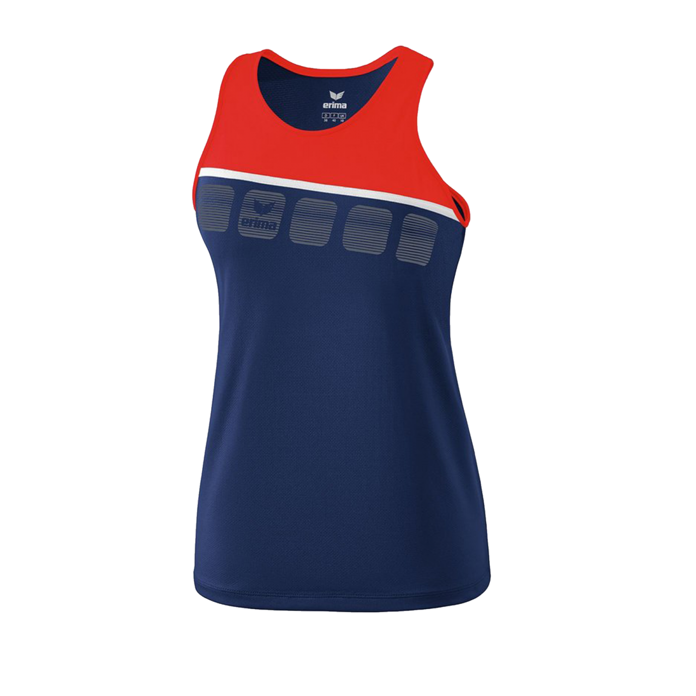 Erima 5-C Tanktop Damen Blau Rot