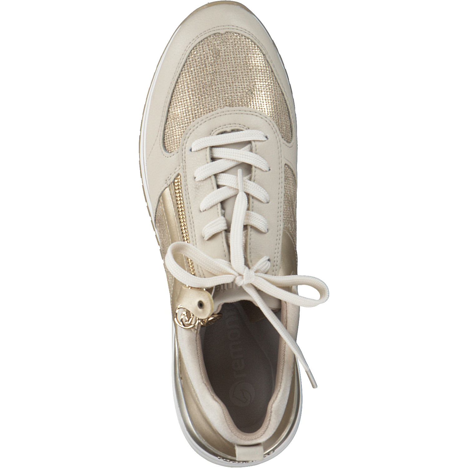 Remonte R3702, Schnürschuhe, Damen, pebble/muschel/lightgold/perlc