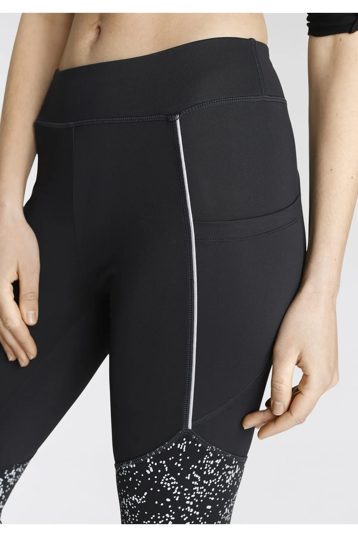 LASCANA Active  Sport-Leggings - Schwarz - Mittlerer Bund