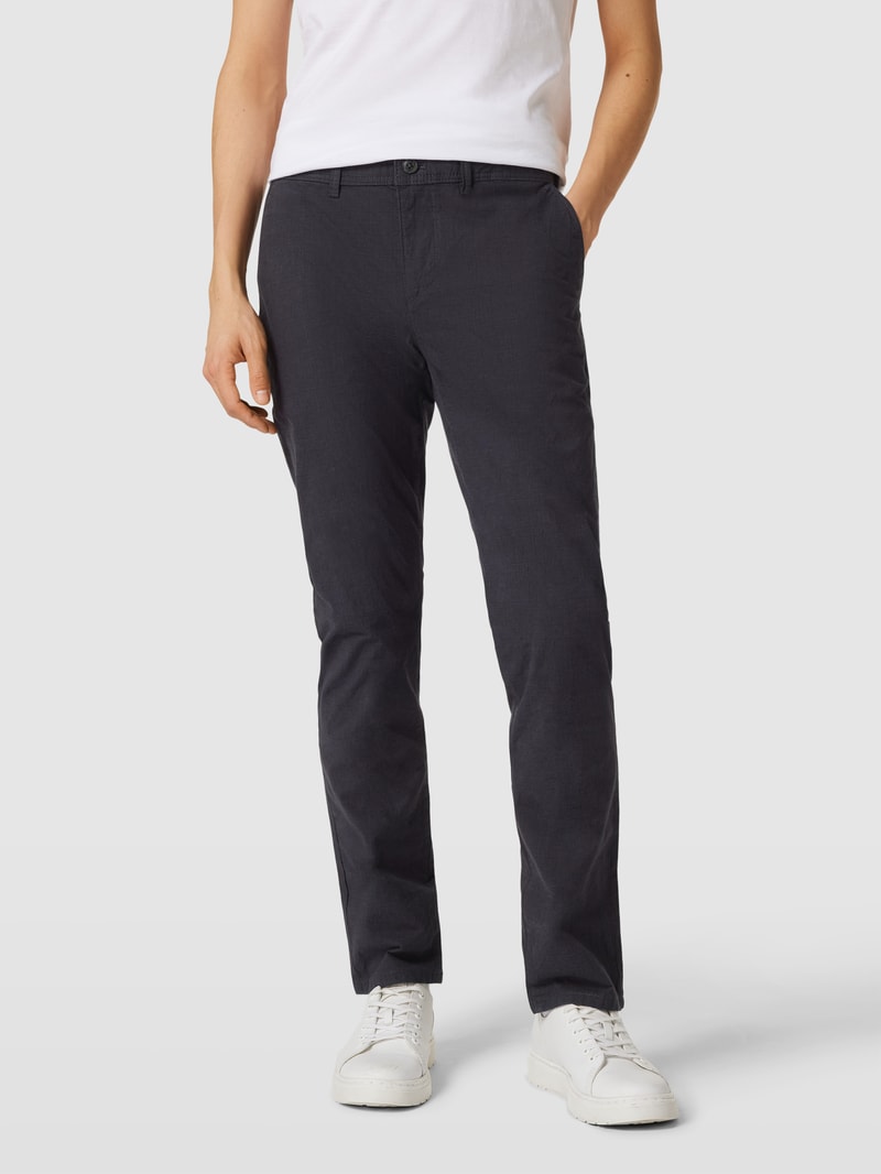 Hose mit Allover-Muster in marineblau