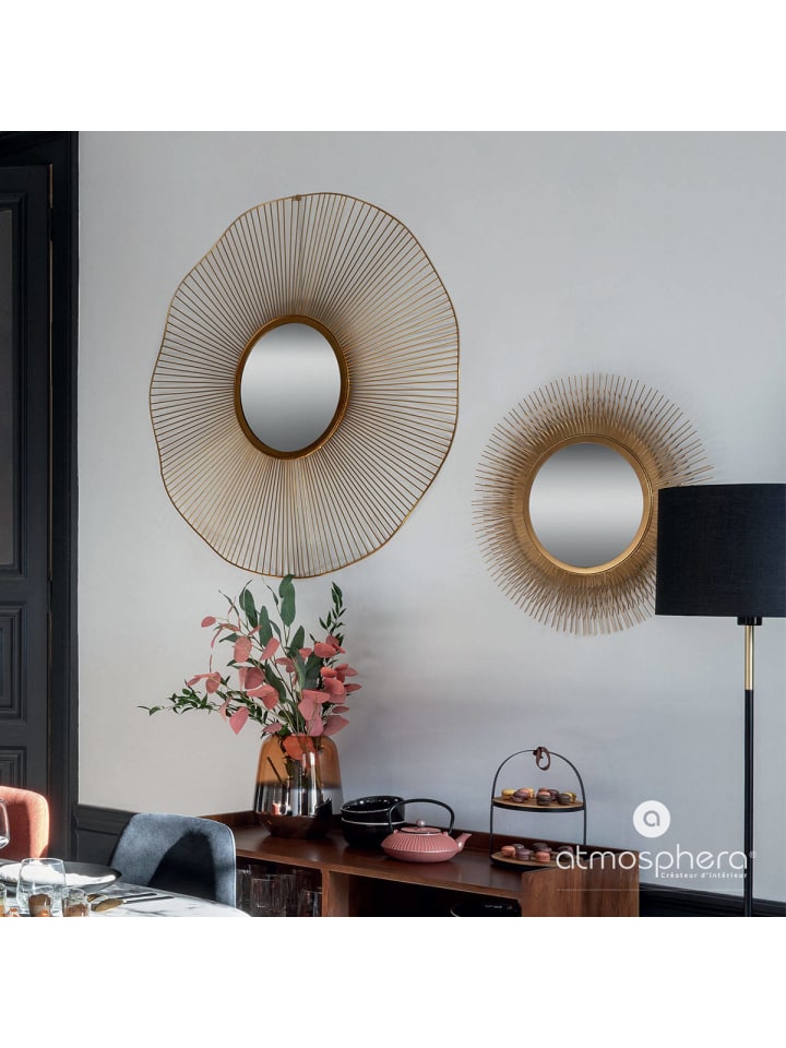 Atmosphera Créateur d'intérieur Deko-Spiegel in golden günstig kaufen onesize