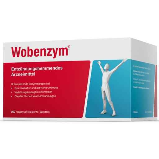 WOBENZYM magensaftresistente Tabletten  360 St  Tabletten, magensaftresistent