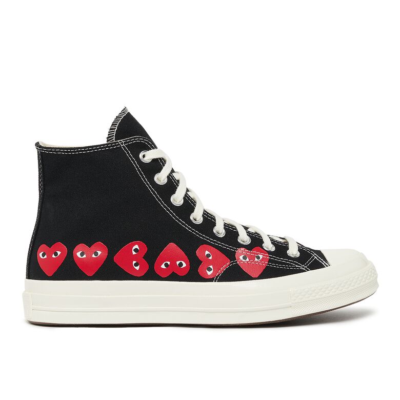 Comme des Garcons Play Multi Heart Chuck Taylor All Star '70 High Black