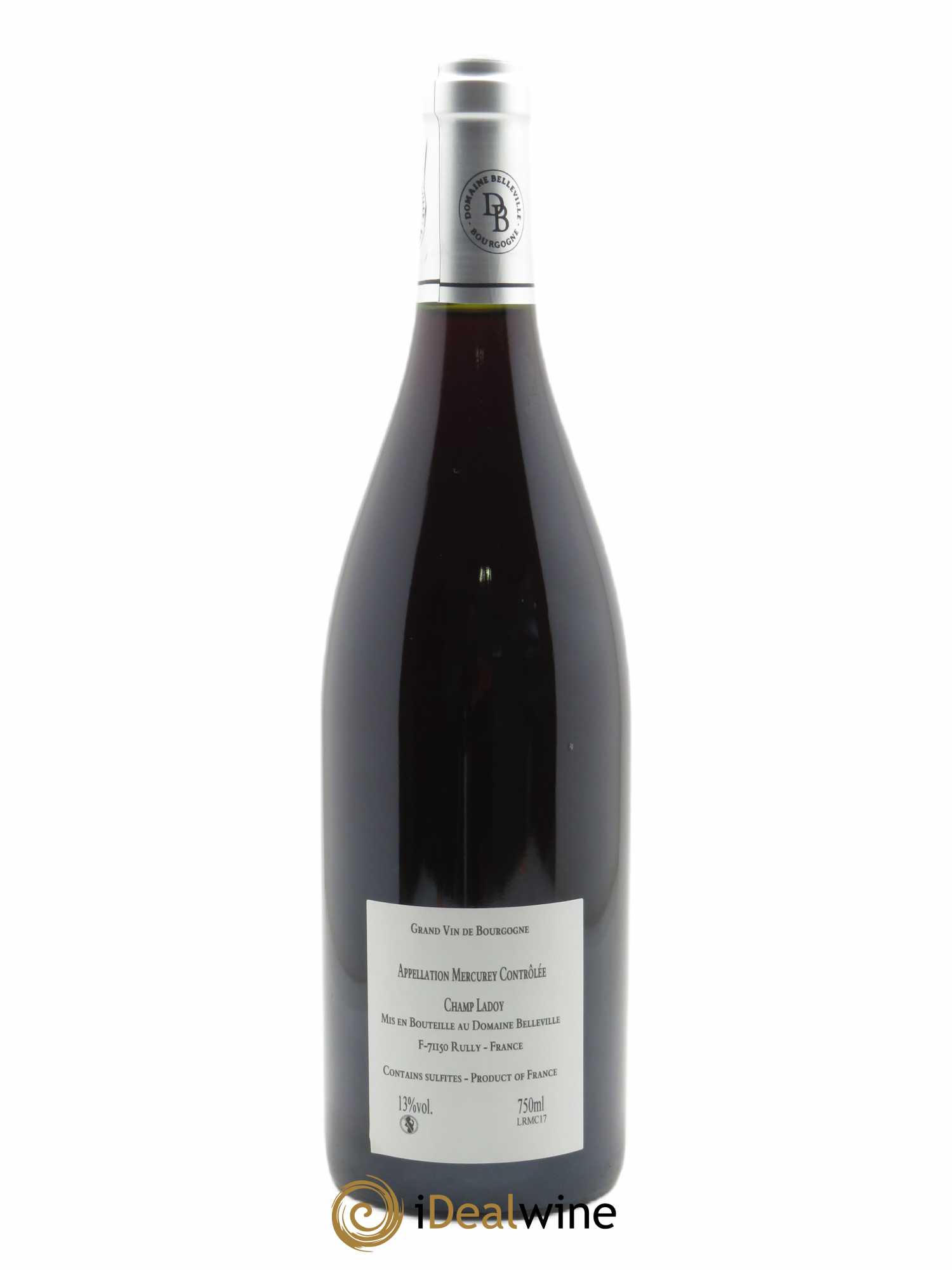 Mercurey Champ Ladoy Belleville  2017 - Lot de 1 Bouteille