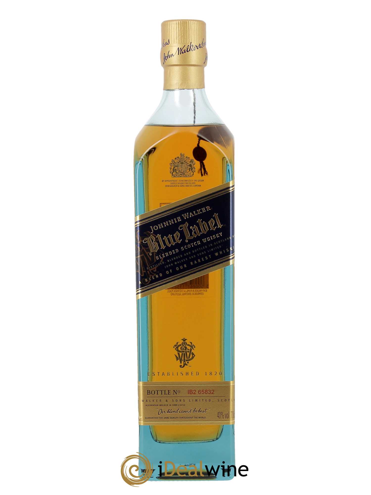 Whisky Johnnie Walker Blue Label - coffret 2 verres (70cl)  - Lot de 1 Bouteille