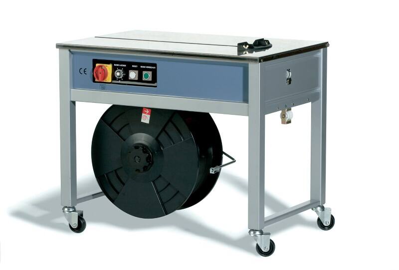 Schramm Verpackung Umreifungsmaschine GS 535 Halbautomatisch Blau