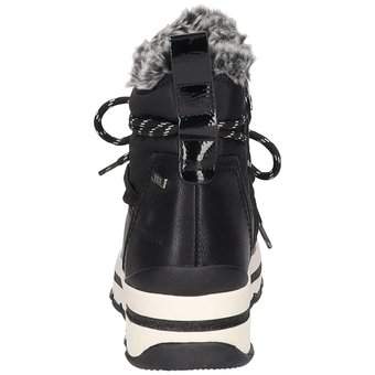 Tom Tailor Schnür Boots in schwarz