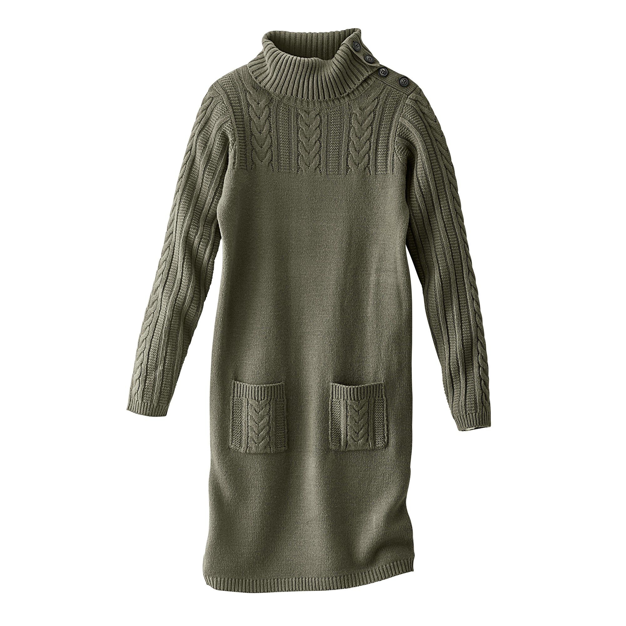 Robe pull maille torsadée