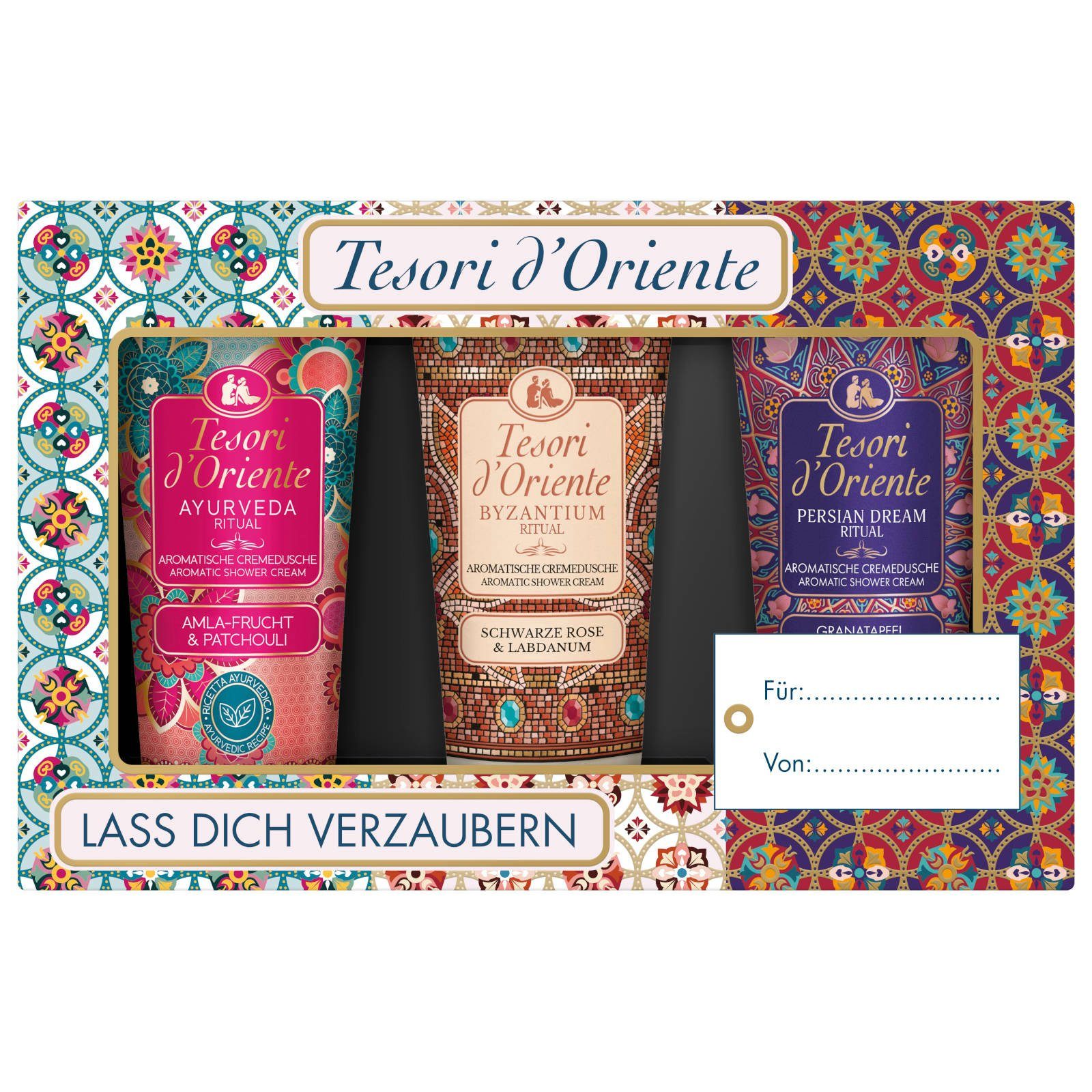 Tesori d´Oriente Duschcreme Geschenkset Cremedusche je 2x Ayurveda Persian Dream Byzantium Ritual