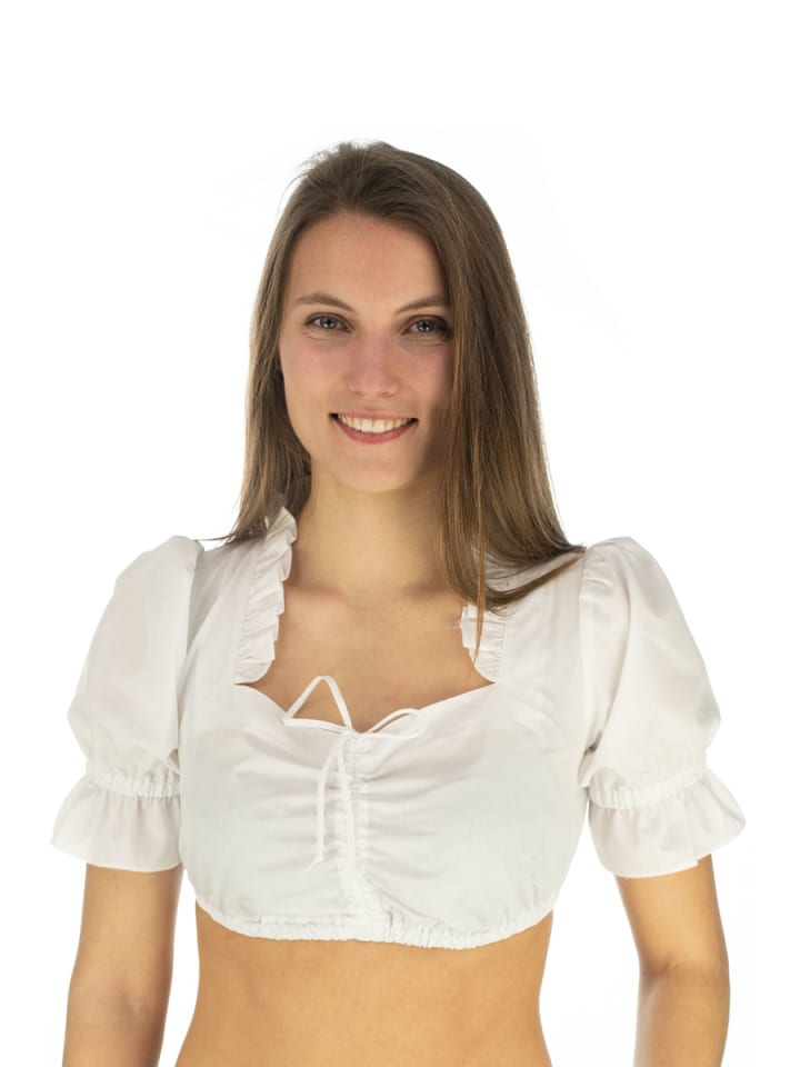 OS-Trachten Dirndlbluse Smufi in weiß günstig kaufen