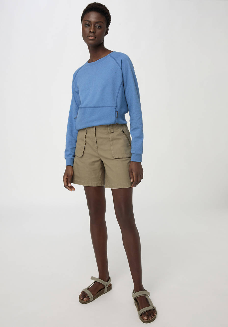 Outdoor-Shorts aus Bio-Baumwolle mit Hanf