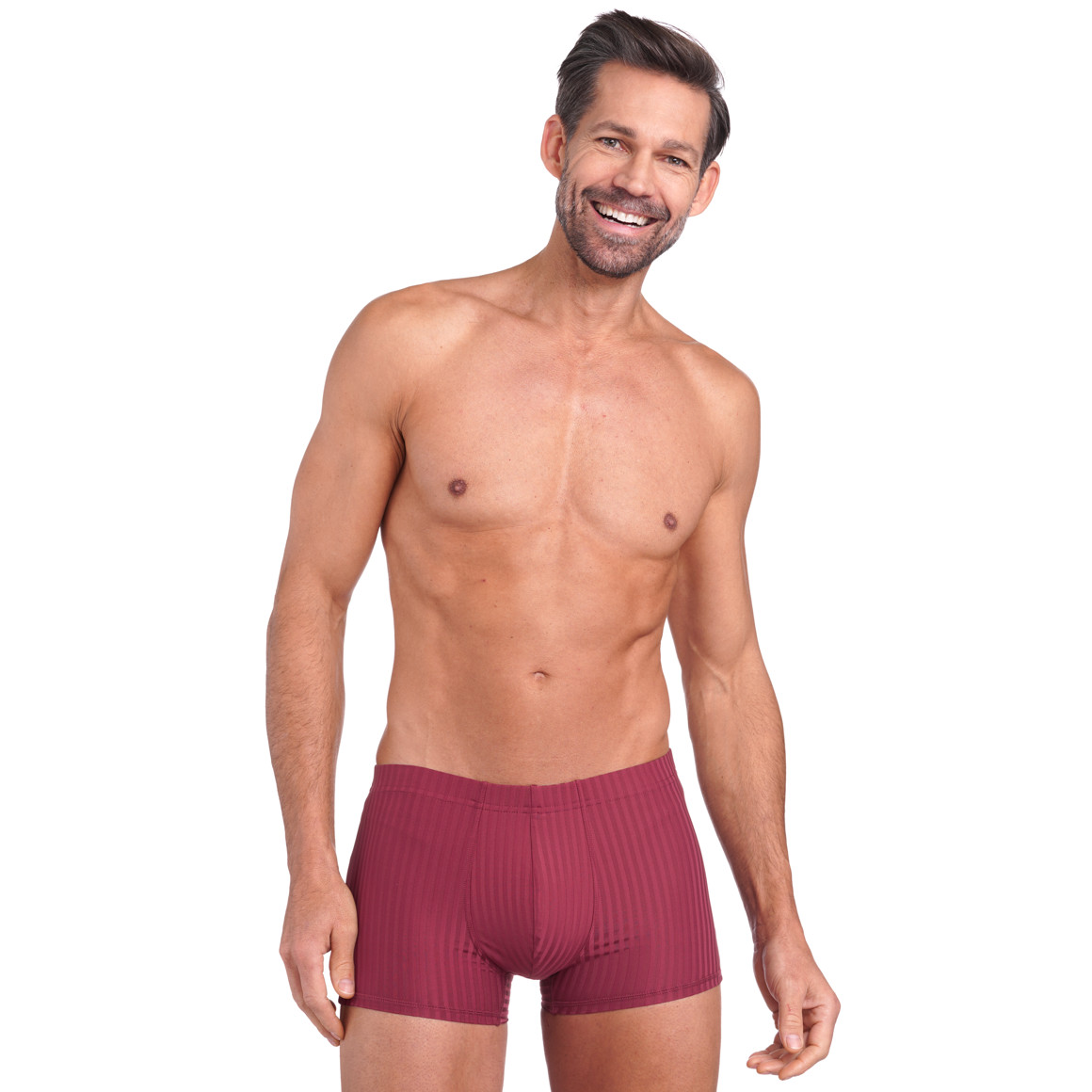 Herren Mikrofasershorts mit Streifen