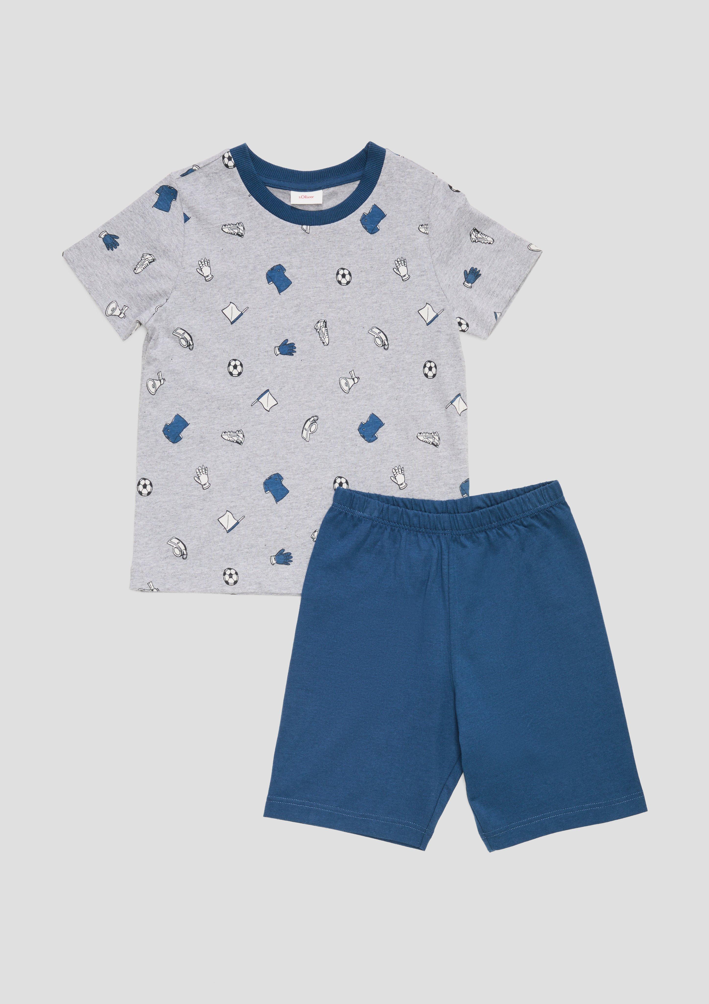 Kurzes Jerseypyjama-Set aus Baumwolle  6009041-1737