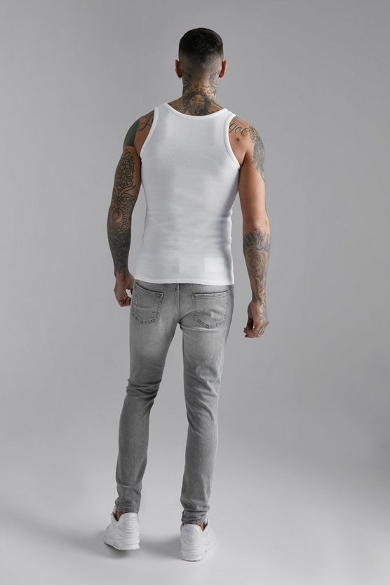 Tanktop in Waffeloptik